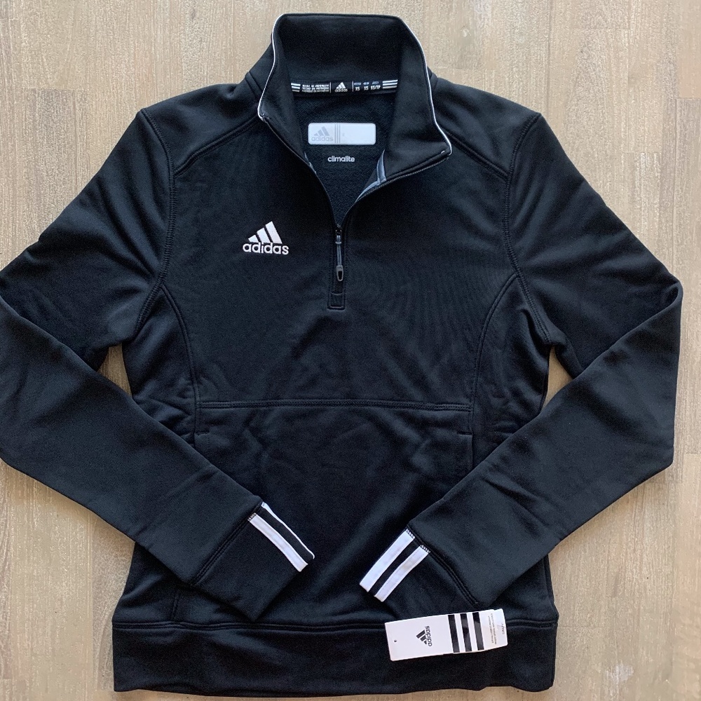 ADIDAS CLIMALITE 1/4 ZIP PULLOVER JACKET - Picture 2 of 4